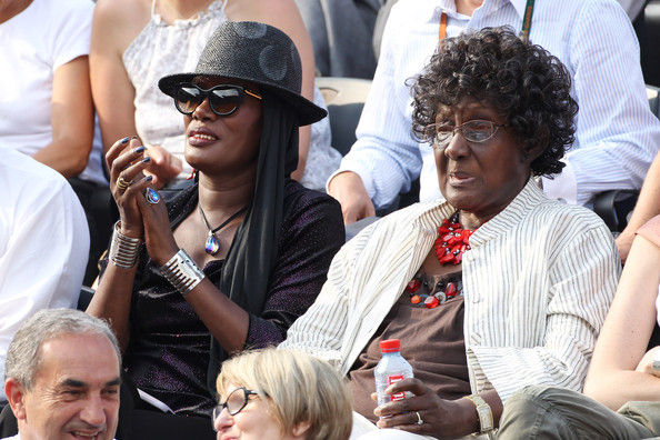 Grace Jones and her mother
